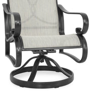 HERITAGE Set mobilier terasă/grădină, set 2 scaune-balansoar rotative