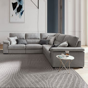 FRESNER Ansamblu colțar, șezlong dreapta/stânga, 1 recliner electric