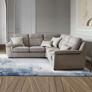 SOLINGEN Ansamblu colțar, șezlong dreapta/stânga cu 1 recliner electric