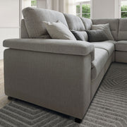 FRESNER Ansamblu colțar, șezlong dreapta/stânga, 1 recliner electric