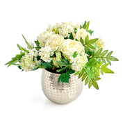 WHITE ROSES Aranjament flori artificiale