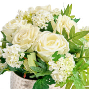 WHITE ROSES Aranjament flori artificiale