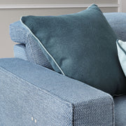 MAINZ Colțar cu șezlong dreapta/stânga, 1 recliner electric, stofă