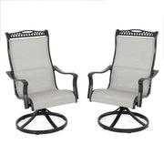 SULLIVAN Set mobilier terasă/grădină, set 4 scaune-balansoar rotative și masă