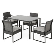 BREDA Set mobilier terasă/grădină, 4 scaune și masă