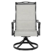 SULLIVAN Set mobilier terasă/grădină, set 4 scaune-balansoar rotative și masă