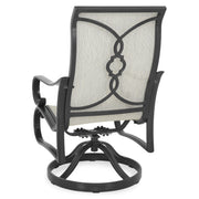 HERITAGE Set mobilier terasă/grădină, set 2 scaune-balansoar rotative