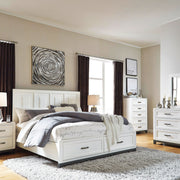 ALISON Pat King Size 194x204cm, cu sertare, somiera inclusa