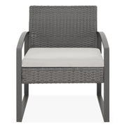 BREDA Set mobilier terasă/grădină, canapea 2 locuri, 2 fotolii și măsuță