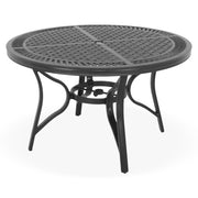 SULLIVAN Set mobilier terasă/grădină, set 4 scaune-balansoar rotative și masă