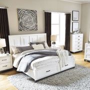 ALISON Pat King Size 194x204cm, cu sertare, somiera inclusa