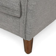 KIRRA Canapea 2 locuri, stofă, 2 perne decorative incluse