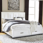 ALISON Pat King Size 194x204cm, cu sertare, somiera inclusa