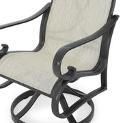 HERITAGE Set mobilier terasă/grădină, set 2 scaune-balansoar rotative