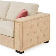 DESIREE Canapea stofa, 3 locuri, 2 perne decor
