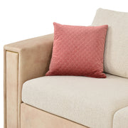 DESIREE Canapea stofa, 3 locuri, 2 perne decor