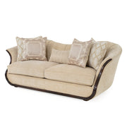 AIMEE Canapea stofa, 3 locuri, 5 perne decor incluse