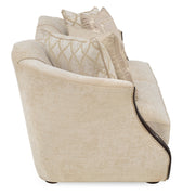 AIMEE Canapea stofa, 3 locuri, 5 perne decor incluse