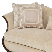 AIMEE Canapea stofa, 3 locuri, 5 perne decor incluse