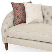 TORRANCE Canapea stofa, 3 locuri, 5 perne decor incluse