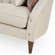 TORRANCE Canapea stofa, 3 locuri, 5 perne decor incluse