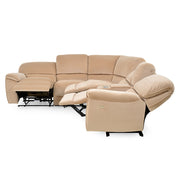DETROIT Coltar stofa, 3 reclienere actionate electric, bej
