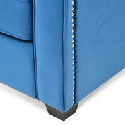 AZZURRO Canapea stofa, 2 locuri, 2 perne decor