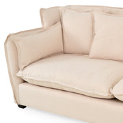 CAMERON Canapea stofa, sezlong dreapta, crem