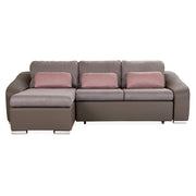 Coltar extensibil, sezlong stanga, 3 perne decor IKARIA
