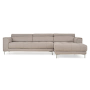 Coltar stofa, extensibil electric, sezlong dreapta ELAINE