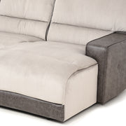 ARKANSAS Coltar, sezlong stanga, 2 reclinere