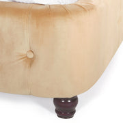 ATLAS Pat tapitat rotunjit fix 180x200, somiera inclusa
