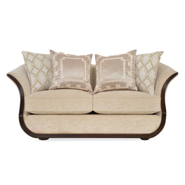 Canapea stofa, 2 locuri, 4 perne decor incluse AIMEE