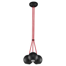 BUBBLE BLACK-RED Lustra 3x35W GU10