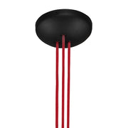 BUBBLE BLACK-RED Lustra 3x35W GU10