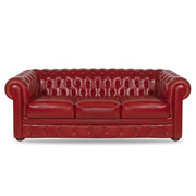 Canapea piele, 3 locuri, maro CHESTERFIELD