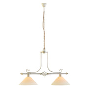 CORA WHITE Lustra 2x60W E27