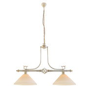 CORA WHITE Lustra 2x60W E27