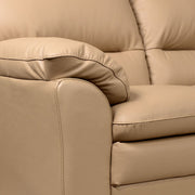 MANDY Coltar stanga, piele, crem