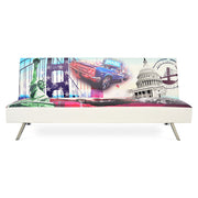 Canapea extensibila, ecopiele, 3 locuri MIDTOWN