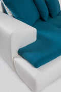 PADUA Canapea stofa, 4 locuri, turcoaz