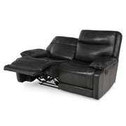 PALLADUM Canapea piele, 2 locuri, 2 reclinere