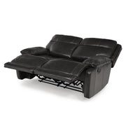 PALLADUM Canapea piele, 2 locuri, 2 reclinere