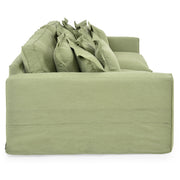 SALOTTO Canapea stofa, 3 locuri, verde