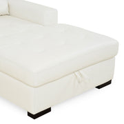 STING Canapea extensibila, sezlong lada dreapta, piele