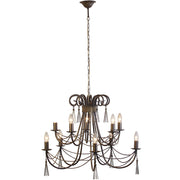 Lustra 10x60W E14 TWIST