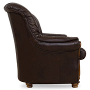 VILLIERS Canapea extensibila, piele, cu 3 locuri