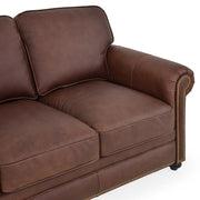 WEBSTER Canapea extensibila, 3 locuri, piele