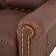 WEBSTER Canapea extensibila, 3 locuri, piele