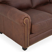 WEBSTER Canapea extensibila, 3 locuri, piele